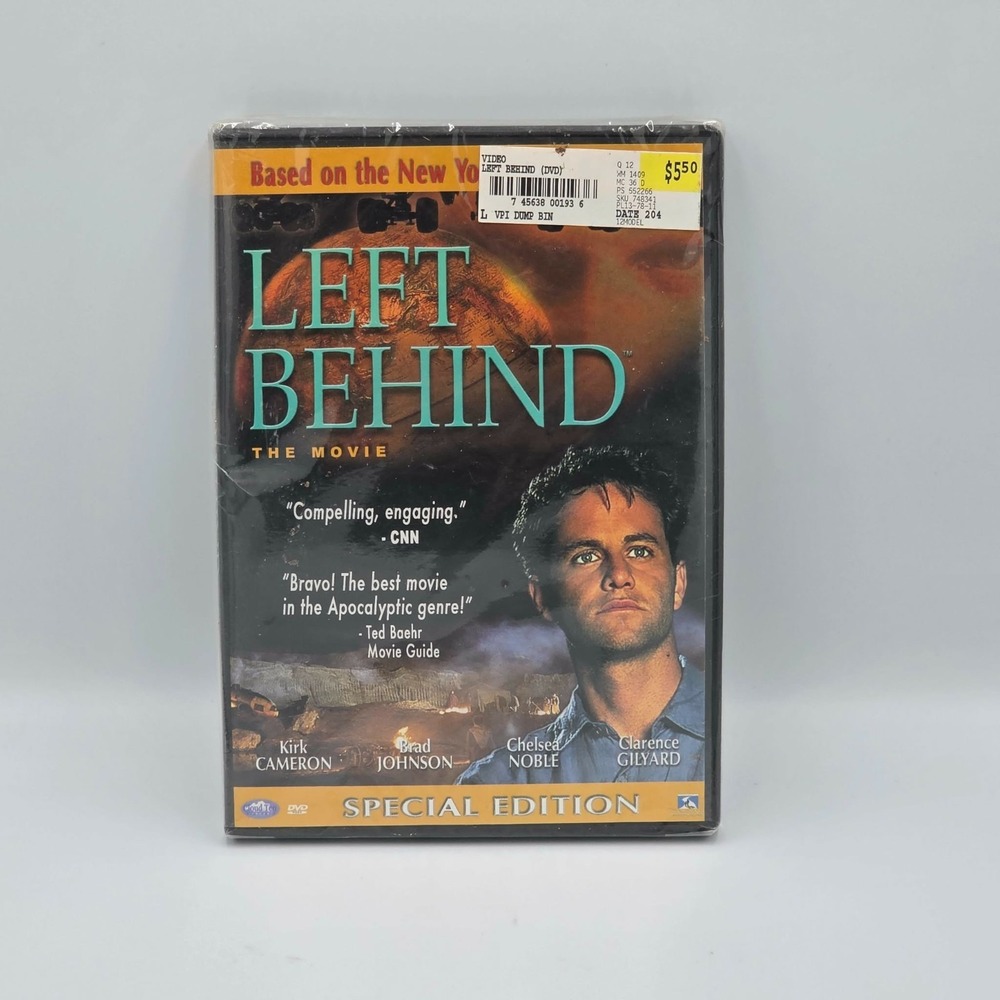 Left Behind The Movie Kirk Cameron Cloud Ten Pictures (DVD 2001) New & Sealed